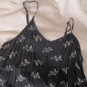 Black spaghetti strap jumpsuit